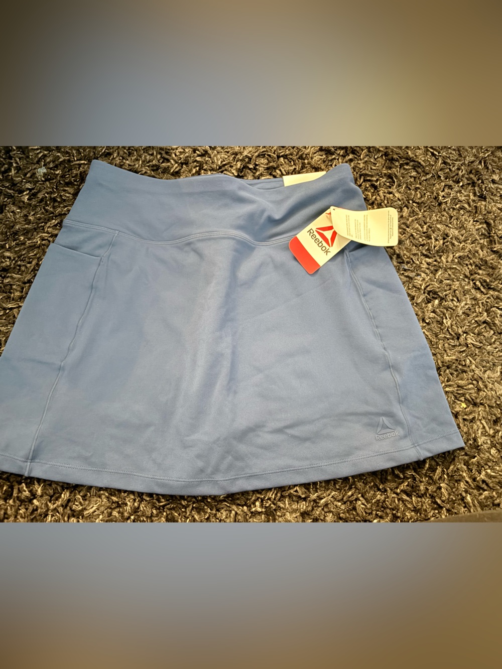 Reebok Women’s Sky Blue Athletic Skort with Pockets